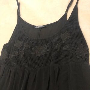 Flowy black tank top